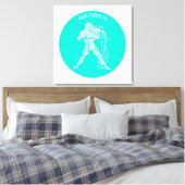 Waterman, Sterrenbeeld, Horoscoop, Astrologie Canvas Afdruk (Insitu (Slaapkamer))
