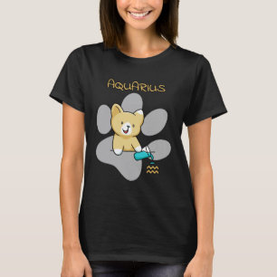 Waterman Sterrenbeeld Kat Astrologie Kitten Katten T-shirt