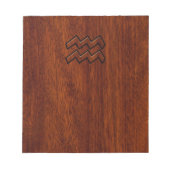 Waterman Sterrenbeeld Mahonie Hout Stijl Notitieblok (Voorkant)