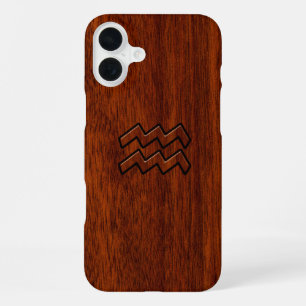 Waterman Sterrenbeeld Mahonie Stijl iPhone 16 Plus Hoesje