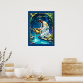 Waterman Sterrenbeeld Onder een Sterrenhemel Poster (Keuken)