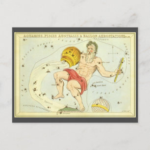 Waterman,  sterrenbeeld, Urania's Mirror Briefkaart