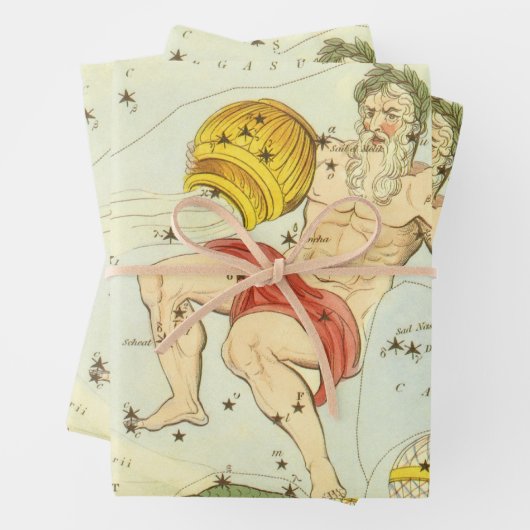 Waterman, sterrenbeeld, Urania's Mirror Inpakpapier Vel (In situ)