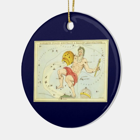 Waterman,  sterrenbeeld, Urania's Mirror Keramisch Ornament (Links)