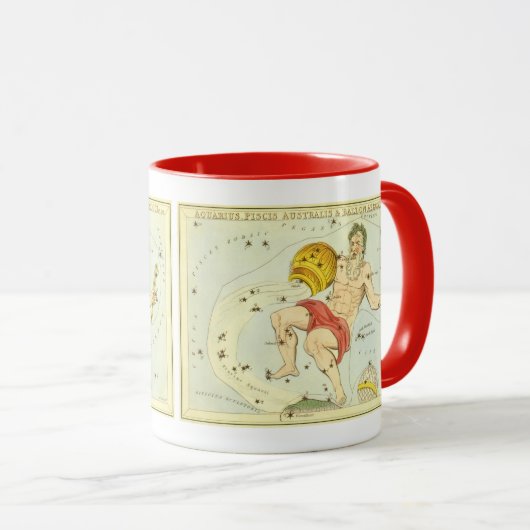 Waterman, sterrenbeeld, Urania's Mirror Mok (Voorkant rechts)