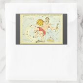 Waterman, sterrenbeeld, Urania's Mirror Rechthoekige Sticker (Tas)