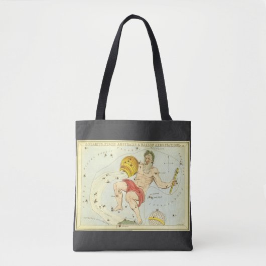 Waterman, sterrenbeeld, Urania's Mirror Tote Bag (Voorkant)