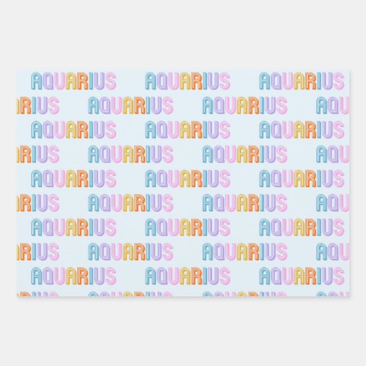 Waterman sterrenbeeld Verpakking Papier Blad Set v Inpakpapier Vel (Voorkant 2)