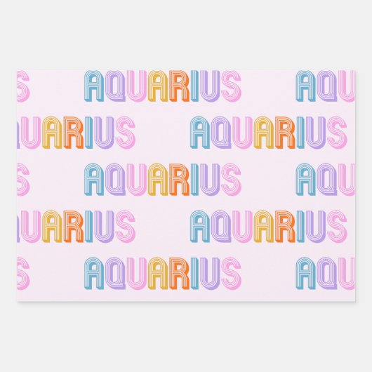 Waterman sterrenbeeld Verpakking Papier Blad Set v Inpakpapier Vel (Voorkant)