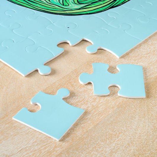 Waterman sterrenbeeld, vrouw met stromend water legpuzzel (Zijkant)