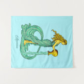 Waterman sterrenbeeld, vrouw met stromend water wandkleed (Voorkant (horizontaal))