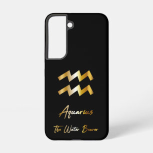 Waterman Sterrenbeeld, Zwart & Goud  Samsung Galaxy Hoesje