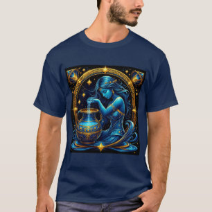 Waterman-teken Mooie Digitale Illustratie T-shirt