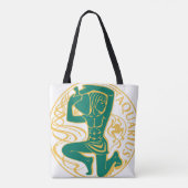 Waterman teken van de dierenriem op een tote bag (Achterkant)