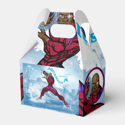 Waterman Theme Party Favoriet Box Bedankdoosjes (Voorkant Zijde)