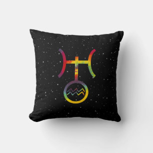 Waterman Uranus Planetaire Symbool Sterren Tie Dye Kussen