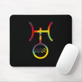 Waterman Uranus Planetaire Symbool Tie Dye Muismat (Met muis)