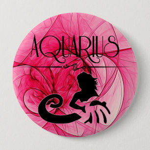 Waterman voor de Lady Zodiac in Pink Ronde Button 4,0 Cm