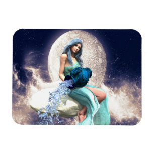 Waterman - Vrouw die water uit een kruik giet Magneet