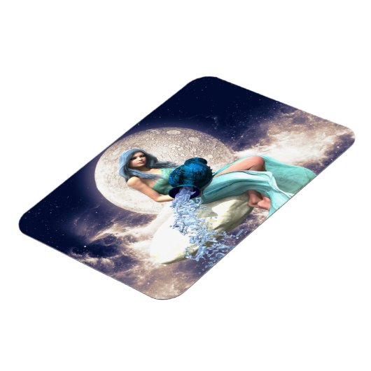 Waterman - Vrouw die water uit een kruik giet Magneet (Linkerzijde)