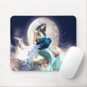 Waterman - Vrouw die water uit een kruik giet Muismat (Met muis)