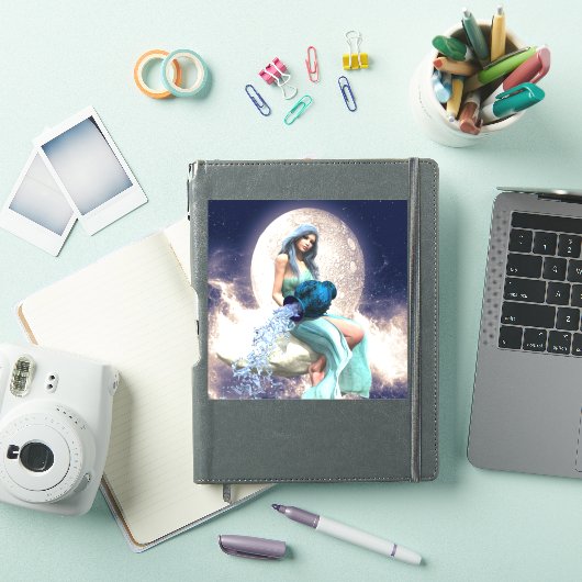 Waterman - Vrouw die water uit een kruik giet Sticker (iPad Cover)