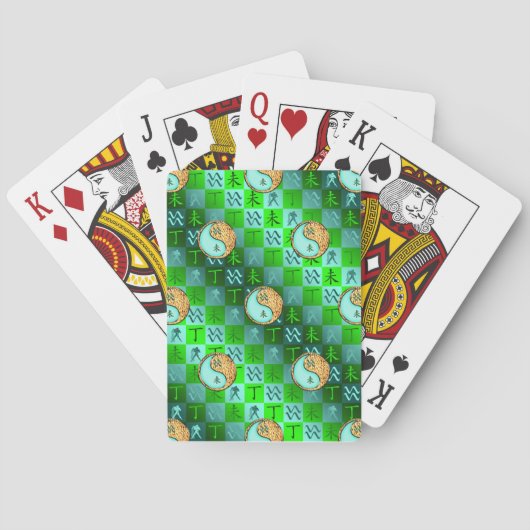 Waterman & Vuur Geit Pokerkaarten (Achterkant)