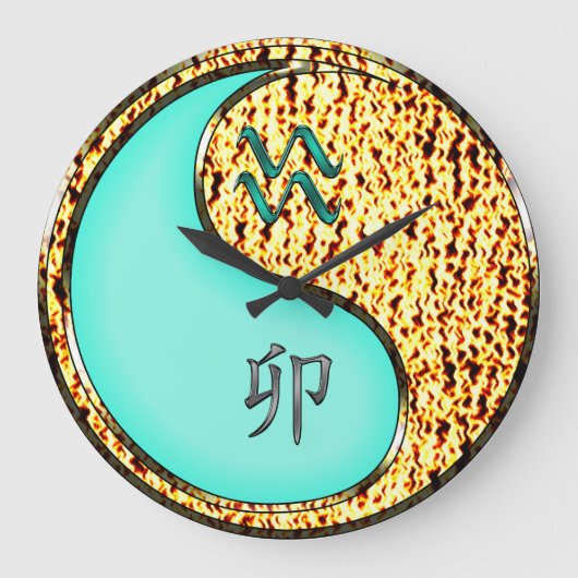 Waterman & Vuur Konijn Grote Klok (Voorkant)