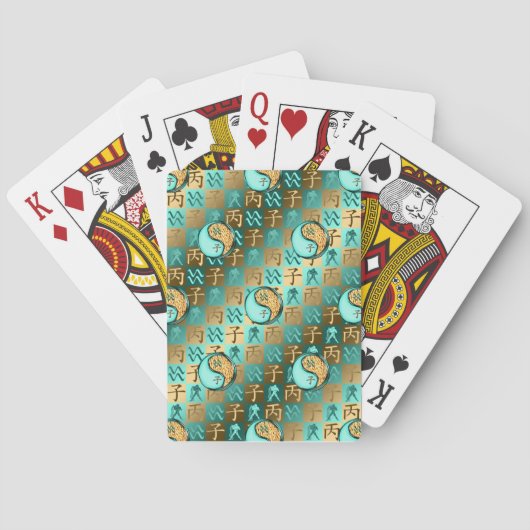 Waterman & Vuur Rat Pokerkaarten (Achterkant)