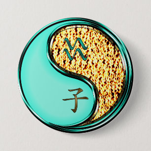 Waterman & Vuur Rat Ronde Button 7,6 Cm