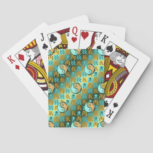 Waterman & Vuurdraak Pokerkaarten (Achterkant)