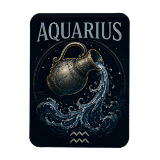 Waterman Watendrager Dierenriem Astrologie Symbool Magneet