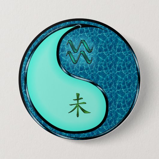 Waterman & Water Geit Ronde Button 7,6 Cm (Voorkant)