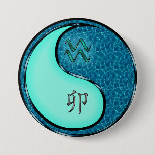 Waterman & Water Konijn Ronde Button 7,6 Cm