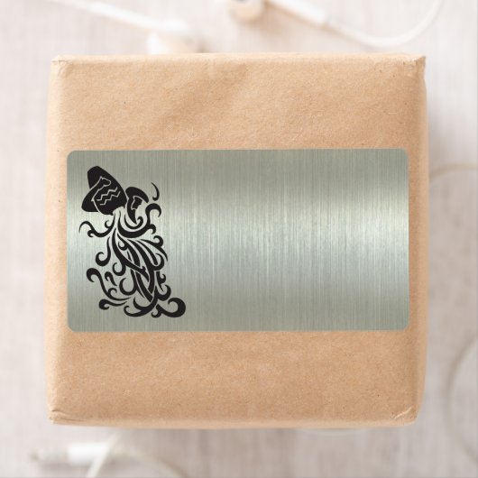 Waterman Waterdrager Silhouet Metaaleffect Etiket (Insitu)