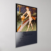 Waterman Waterdrager Zodiac teken Verjaardagsfeest Folie Afdrukken (Laagn)