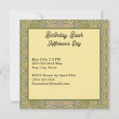 Waterman Waterdrager Zodiac teken Verjaardagsfeest Kaart (Achterkant)