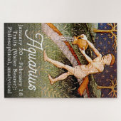 Waterman Waterdrager Zodiac teken Verjaardagsfeest Legpuzzel (Horizontaal)