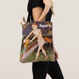 Waterman Waterdrager Zodiac teken Verjaardagsfeest Tote Bag