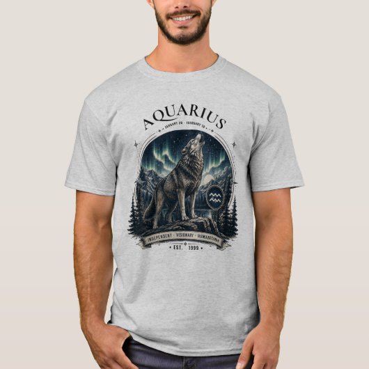 Waterman Wolf Zodiac T-shirt (Voorkant)