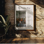 Waterman | Zodiac Astrologie Foto Krant Poster