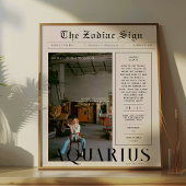 Waterman | Zodiac Astrologie Foto Krant Poster