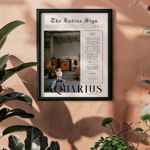 Waterman   Zodiac Astrology Fotokrant Poster