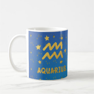 Waterman Zodiac Blue en Gold Astrologie Mok