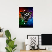 Waterman Zodiac Cadeau Astrologie Poster (Thuiskantoor)