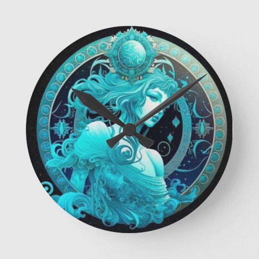 Waterman Zodiac Clock Ronde Klok (Voorkant)