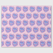 Waterman Zodiac Coquette Hart Verjaardagstaart Cadeaupapier (Vlak)