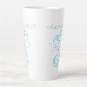 Waterman Zodiac Design - Unieke astrologie voor ku Latte Mok (Voorkant)