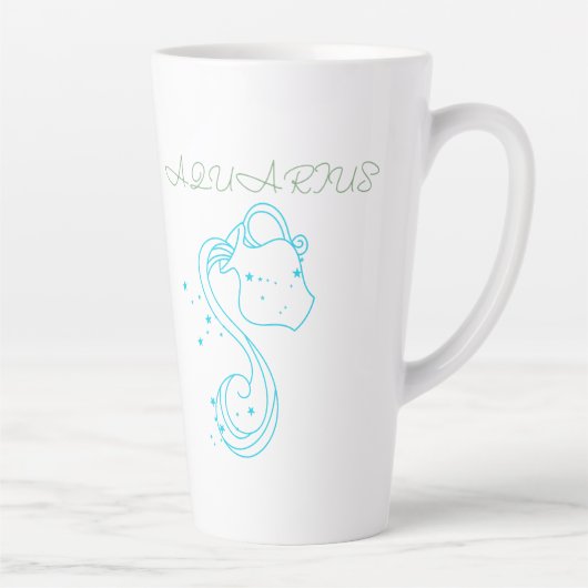 Waterman Zodiac Design - Unieke astrologie voor ku Latte Mok (Rechts)