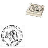 Waterman Zodiac Hand-getrokken kuif | Retouradres Rubberstempel (Gestempeld)